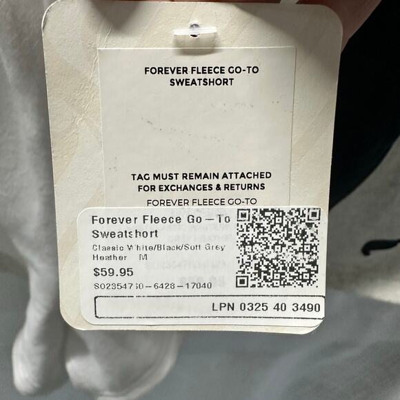 Fabletics Fleece Go-To Sweatshort- Women's Size Medium - Picture 4 of 4